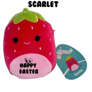 "Happy Easter" Customized 5" Squishmallows Mini Plush - "Scarlet"